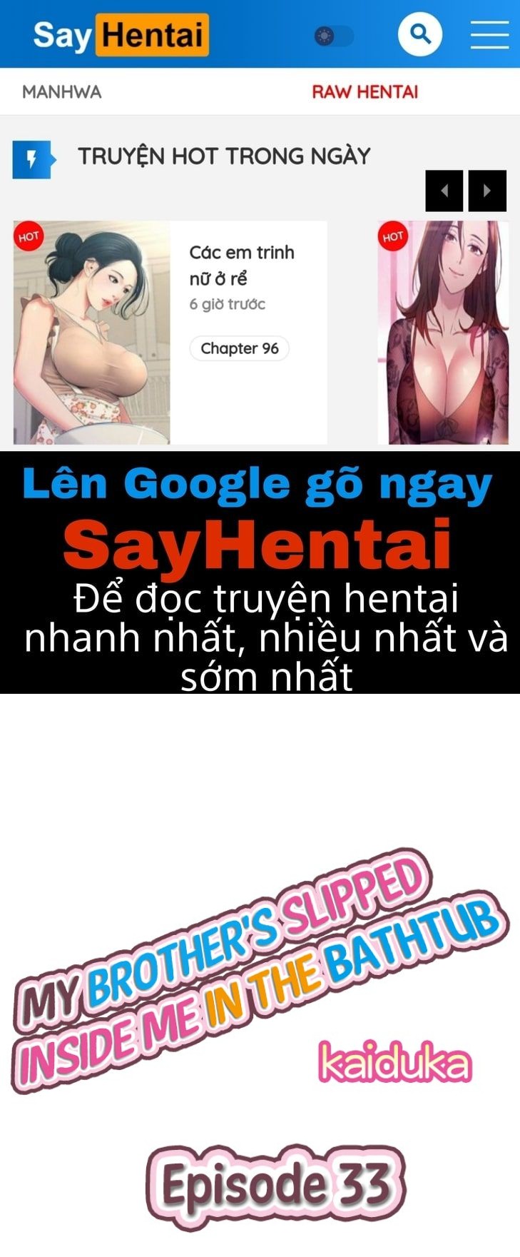 Anh trai và hai cô em dâm dãng Chương 33 34 Trang 1