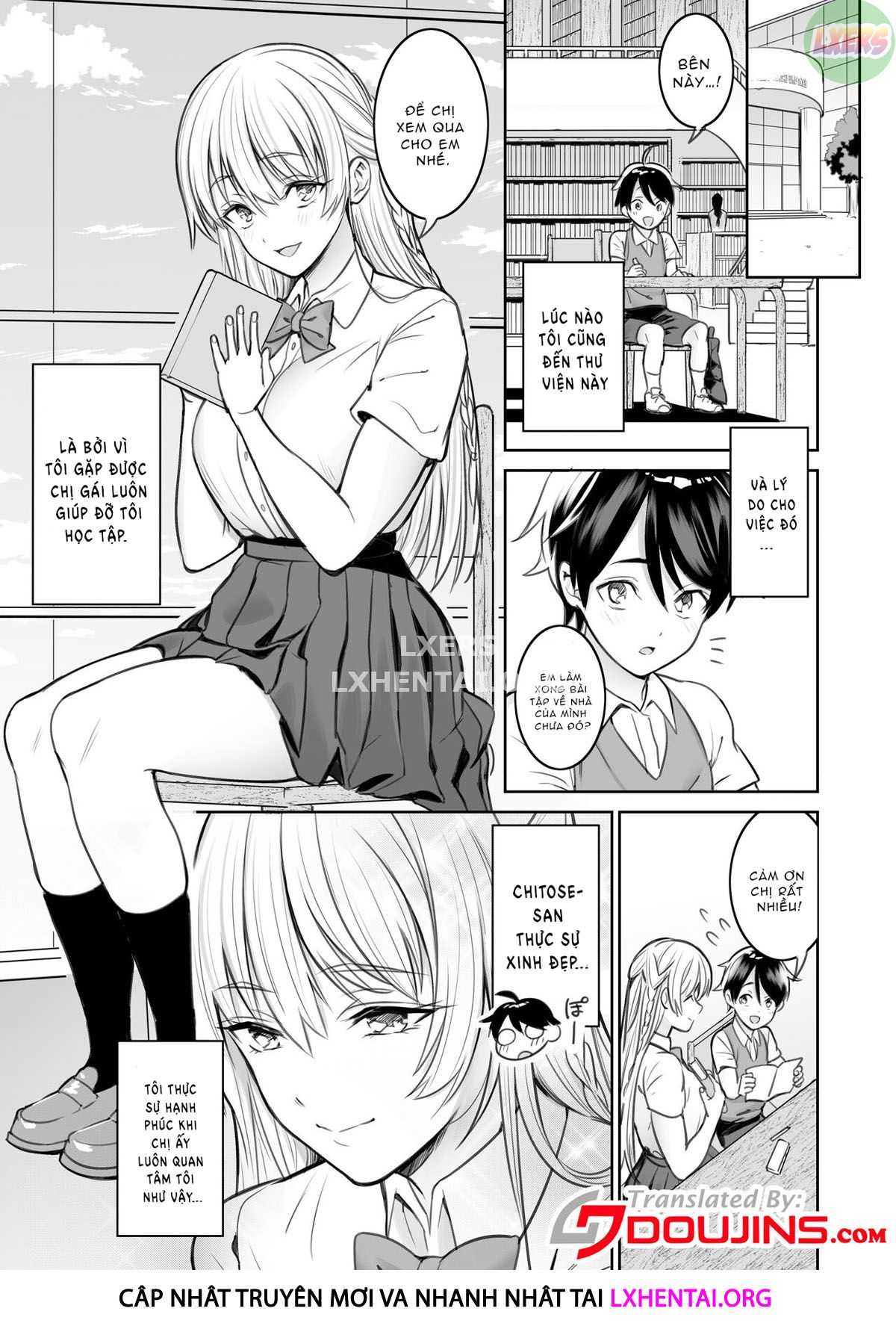 A Story About The Lewd Things The Onee-San I Met At The Library Does To Me Chương Oneshot Trang 6