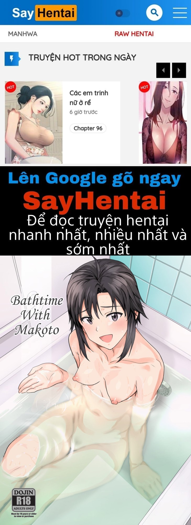 Bathtime with Makoto Chương Oneshot Trang 1