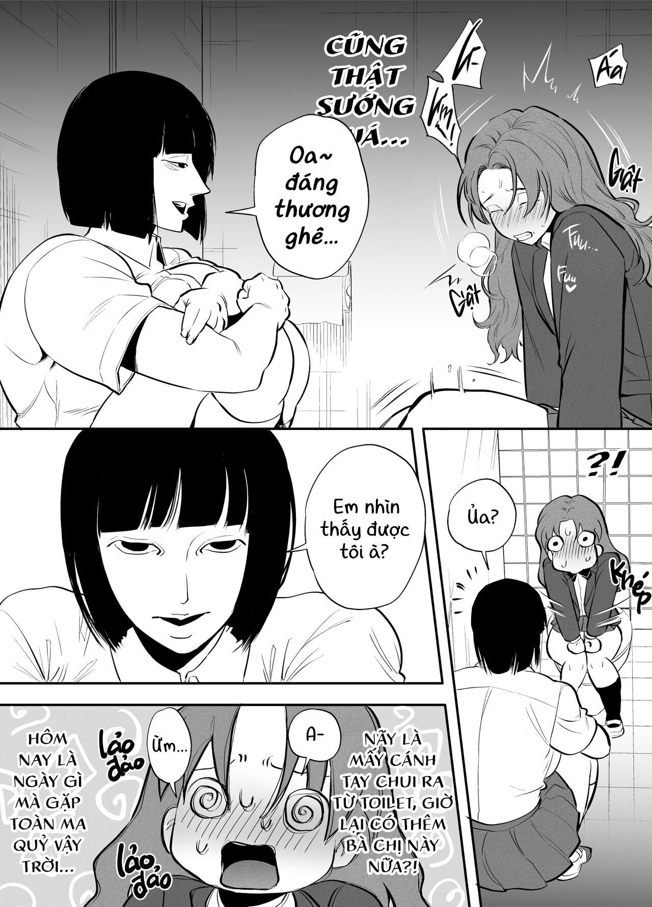Watashi to toire to futanari Hanako-san Chương Oneshot Trang 9