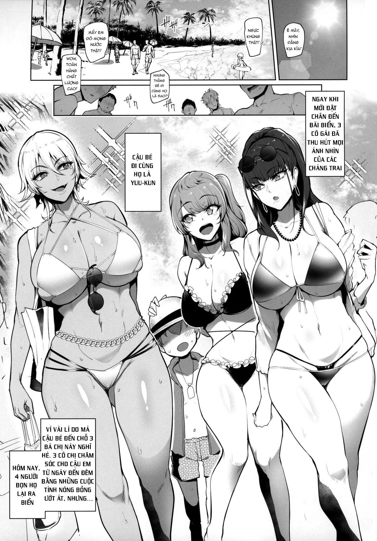 Odekake Shita no wa H na Gal Onee-chan-tachi to no Umi deshita Chương Oneshot Trang 4