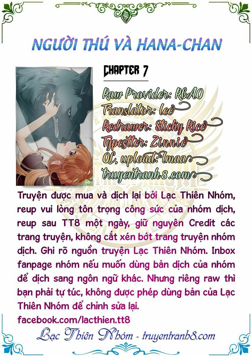 Người Thú Và Hana-Chan Chương 7 Trang 2