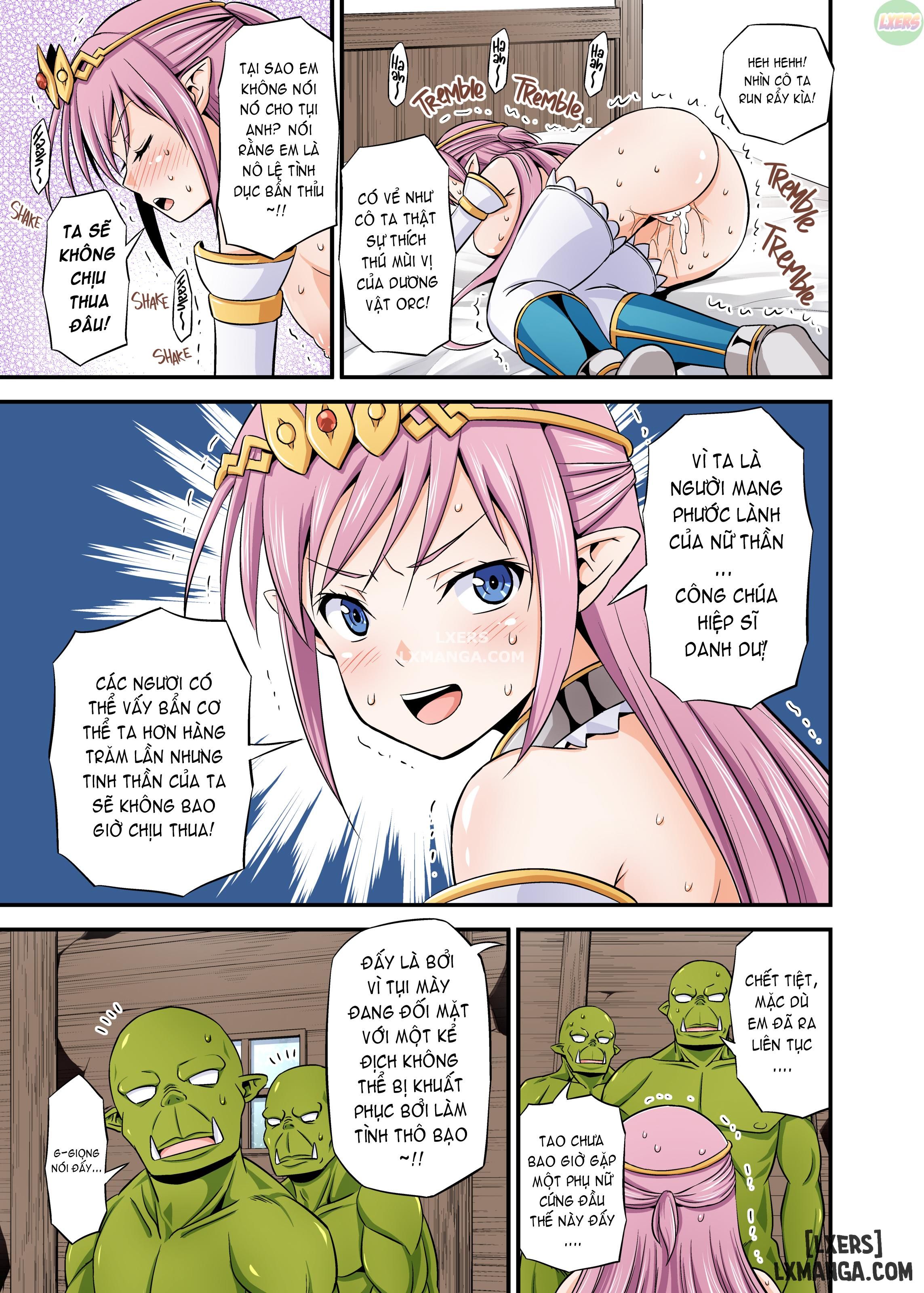 The Obstinate Elf Knight Princess VS The Orc's Ultimate Female Subjugation Squad Chương Oneshot Trang 9