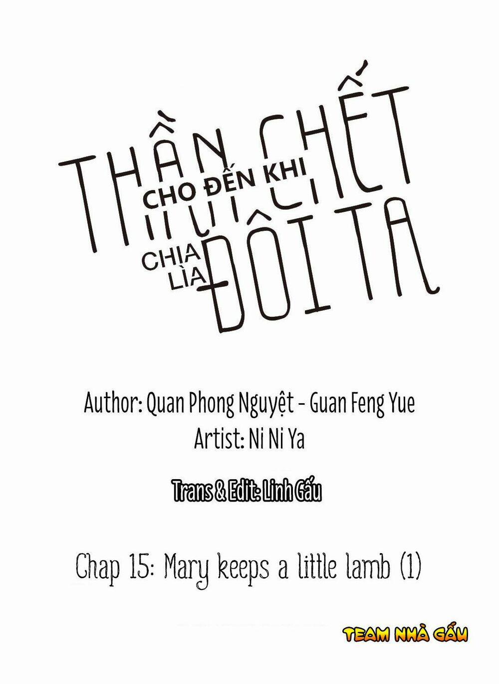 Cho Đến Khi Thần Chết Chia Lìa Đôi Ta Chương 15 Trang 1