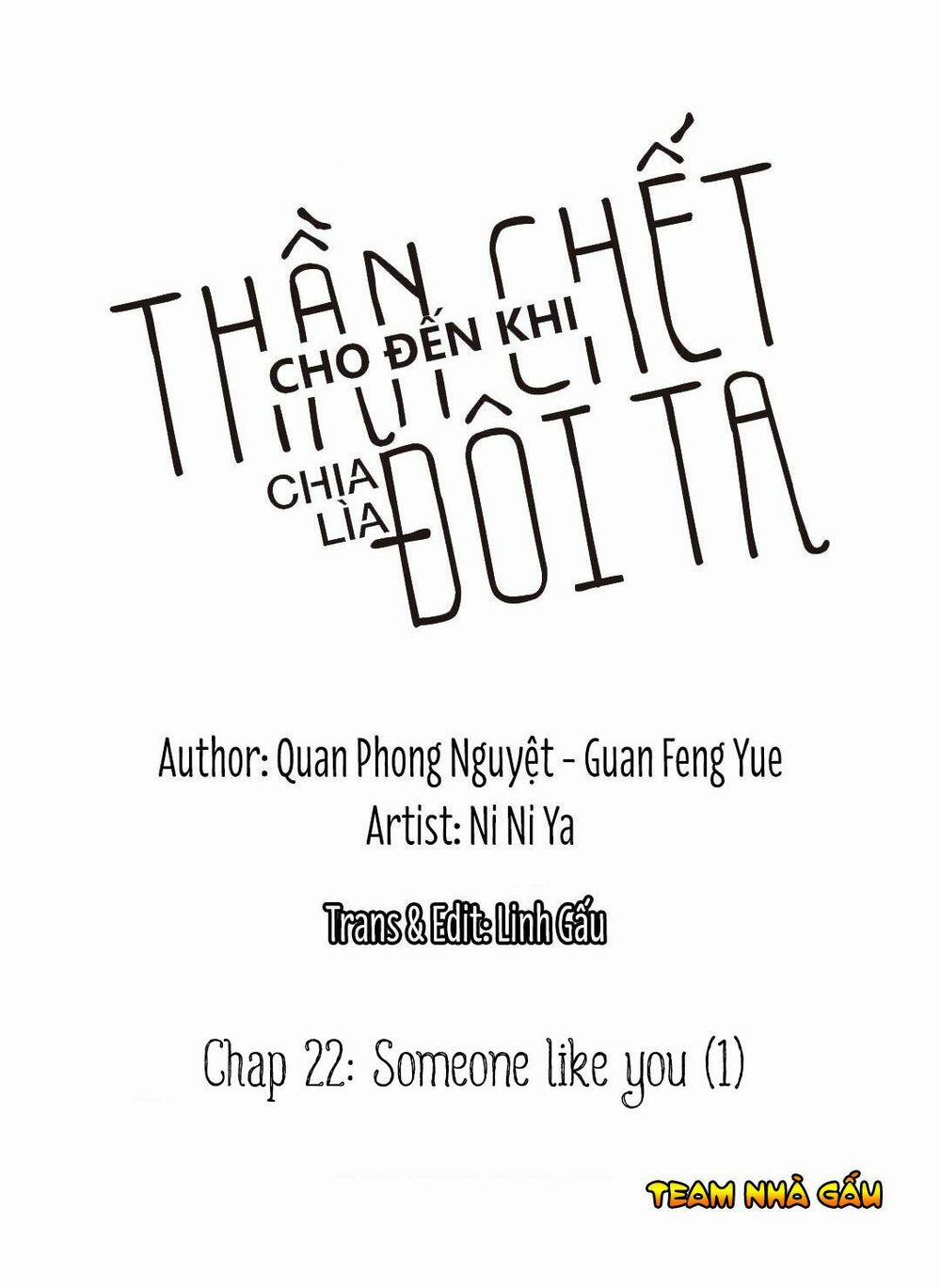 Cho Đến Khi Thần Chết Chia Lìa Đôi Ta Chương 22 Trang 1