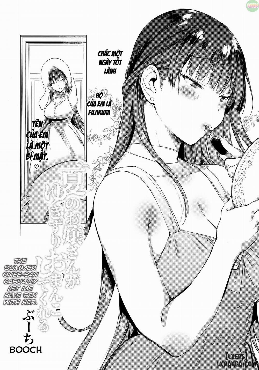 Natsu no Ojou-san ga Yukizuri Omanko shitekureru Chương Oneshot Trang 3