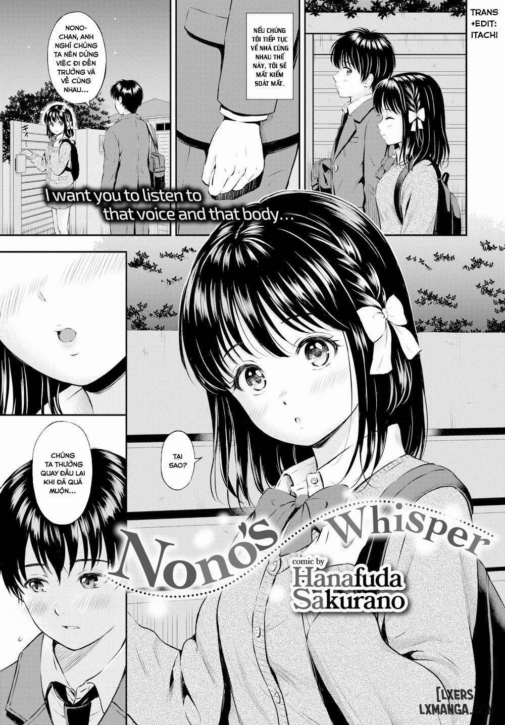 Nono's Whisper Chương Oneshot Trang 1